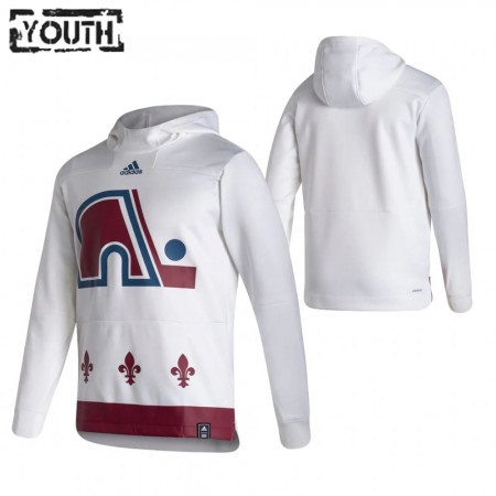 Colorado Avalanche Blank 2020-21 Reverse Retro Pullover Mikiny Hooded - Dětské